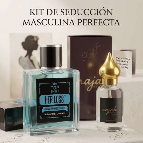 Kit de Seducción Masculina – Her Loss + Najah Feromonas