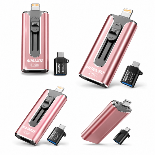 MEMORIA USB INTELIGENTE 3 EN 1 PARA CELULARES - 256 GB