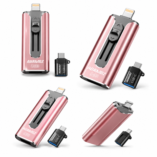 MEMORIA USB INTELIGENTE 3 EN 1 PARA CELULARES - 256 GB